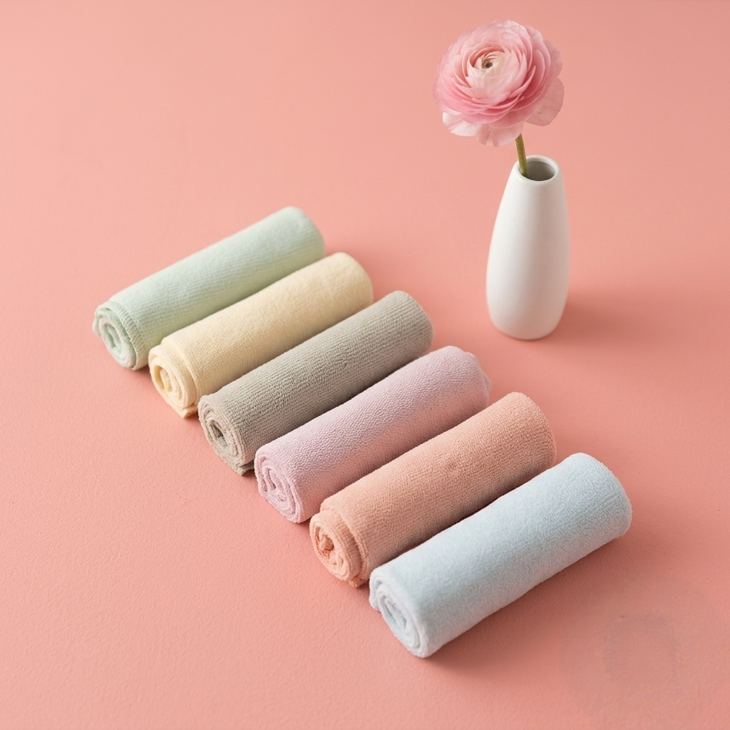 6-Piece Baby Muslin Washcloth Set – Soft and Gentle For Newborn