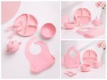 6 Pcs Baby Feeding Silicon Set