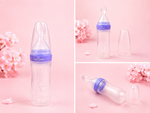 Silicon Feeding Bottle with Silicon Spoon and Cap
