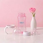 AVEAT Natural Trainer Baby Feeding Bottle (330mL / 11oz) with Easy-Grip Handles