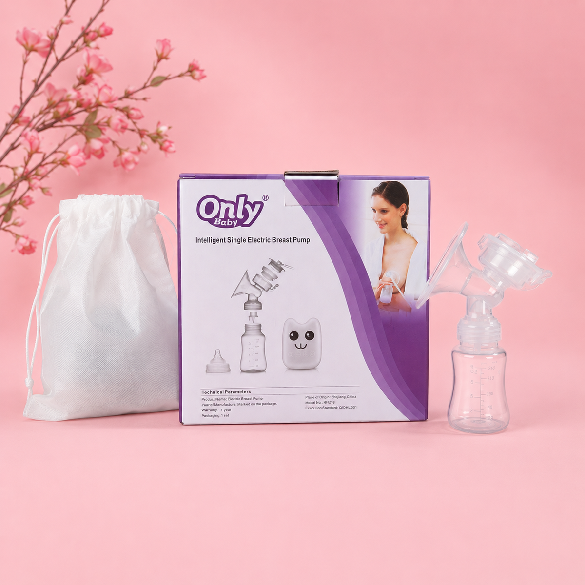 OnlyBaby Electric Breast Pump – Adjustable Milk Pump