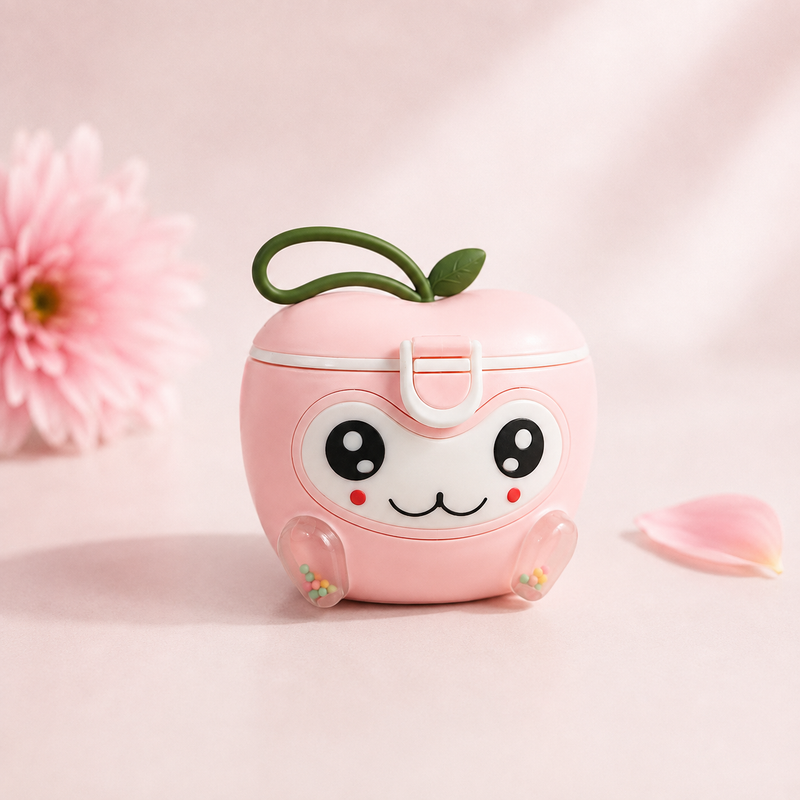 Cute Face Baby Milk Powder & Formula Dispenser Container with Scoop