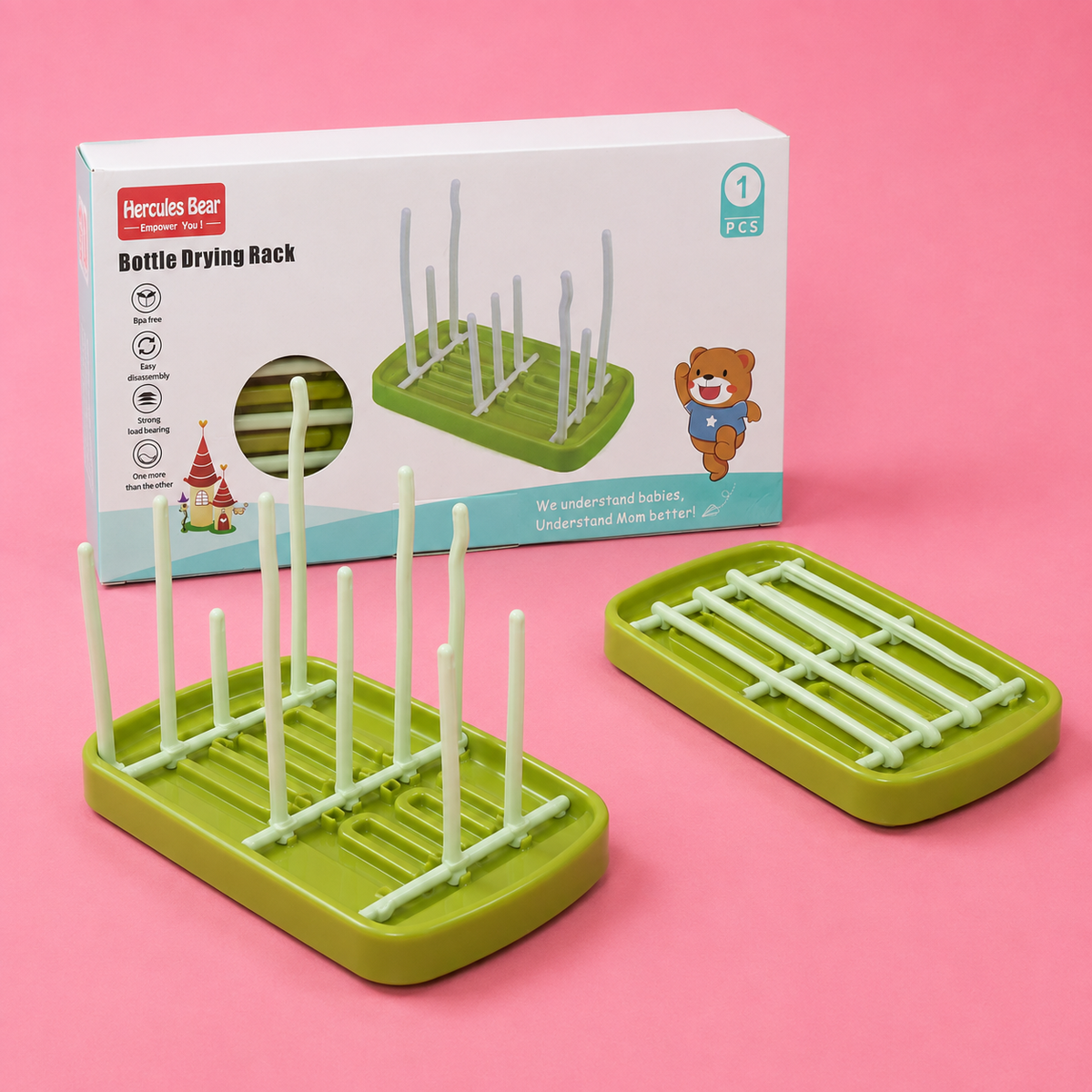 Baby Bottle Drying Rack | BPA-Free Feeding Bottle & Baby Accessories Drying Stand