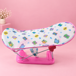 Foldable Baby Bath Bather with Soft Mesh Sling & Adjustable Backrest