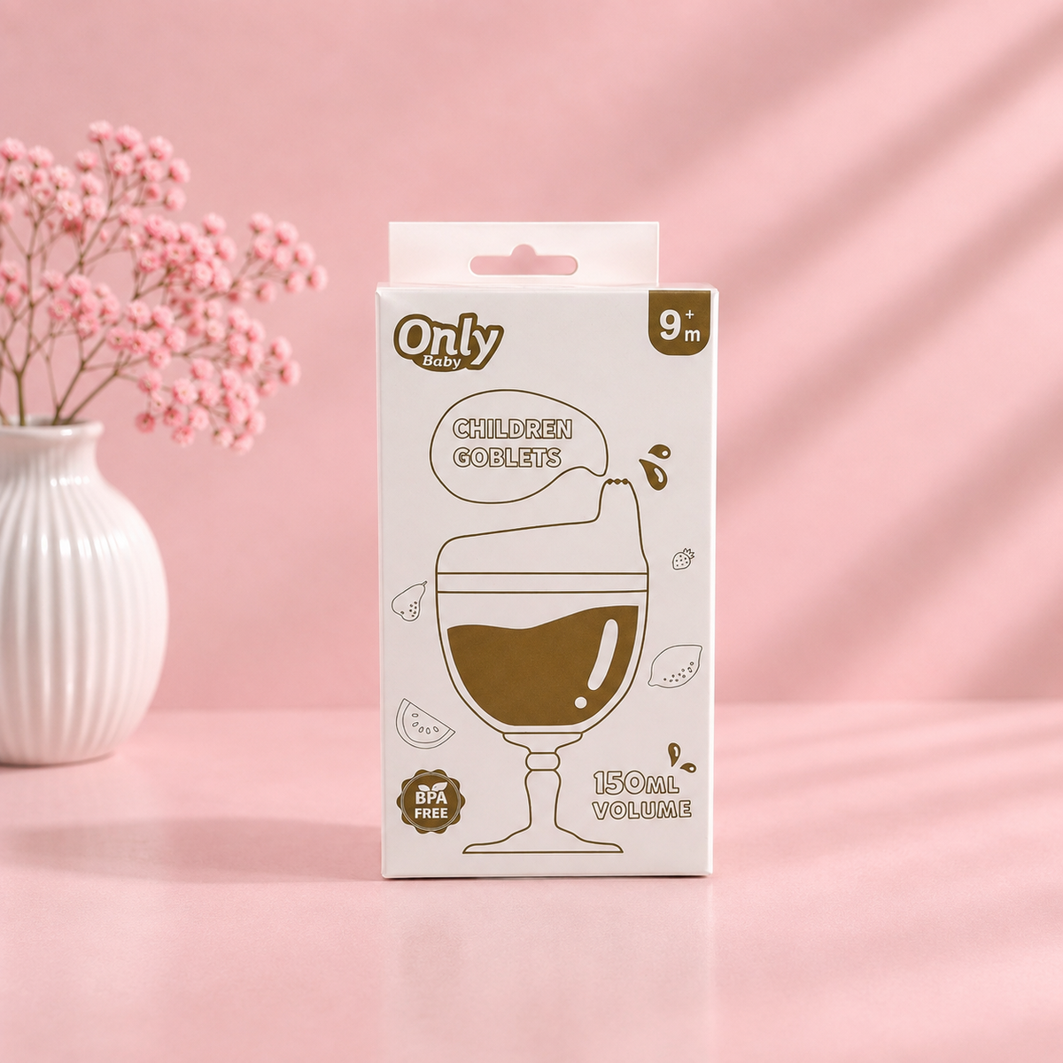 Only Baby Children's Goblet Sippy Cup (150mL) with Anti-Colic Spout Lid