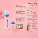Babisil Elegant Starter Kit – 6 Baby Feeding Bottles | BPA-Free PP Bottles with Breast-Like Silicone Teats
