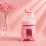 RIO Wide Caliber Glass Baby Bottle (120mL) | Cute Cow Sleeve & Anti-Colic Nipple