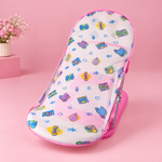 Foldable Baby Bath Bather with Soft Mesh Sling & Adjustable Backrest