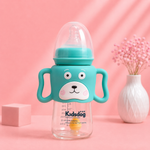 Kidsdog Cute Dog Silicone Sleeve Glass Baby Bottle (240mL)