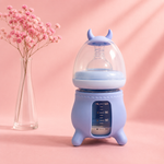 RIO Wide Caliber Glass Baby Bottle (120mL) | Cute Cow Sleeve & Anti-Colic Nipple