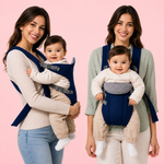 Adjustable Baby Carrier | Breathable Padded Infant Carrier with Safety Buckles & Wide Shoulder Straps