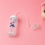 3-in-1 Hands-Free Baby Feeding Bottle 300ml | BPA-Free Wide Neck Feeding Bottle