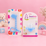 Ultra-Soft Silicone Baby Pacifier & Cute Animal Chain Set (BPA-Free, 0M+)